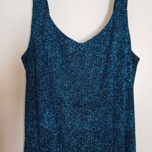 Shimmery Deep Teal lined Camisole